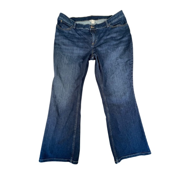 Duluth Pack Denim - Duluth Trading Co Jeans Womens 24Wx31 Blue Denim Stretch Bootcut Leg Mid Rise